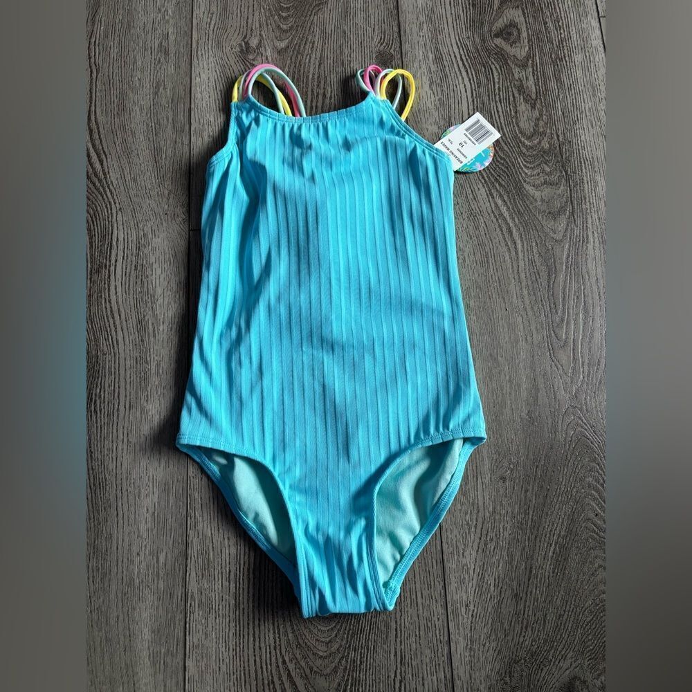 Breaking waves Kids Swimwear in Blue